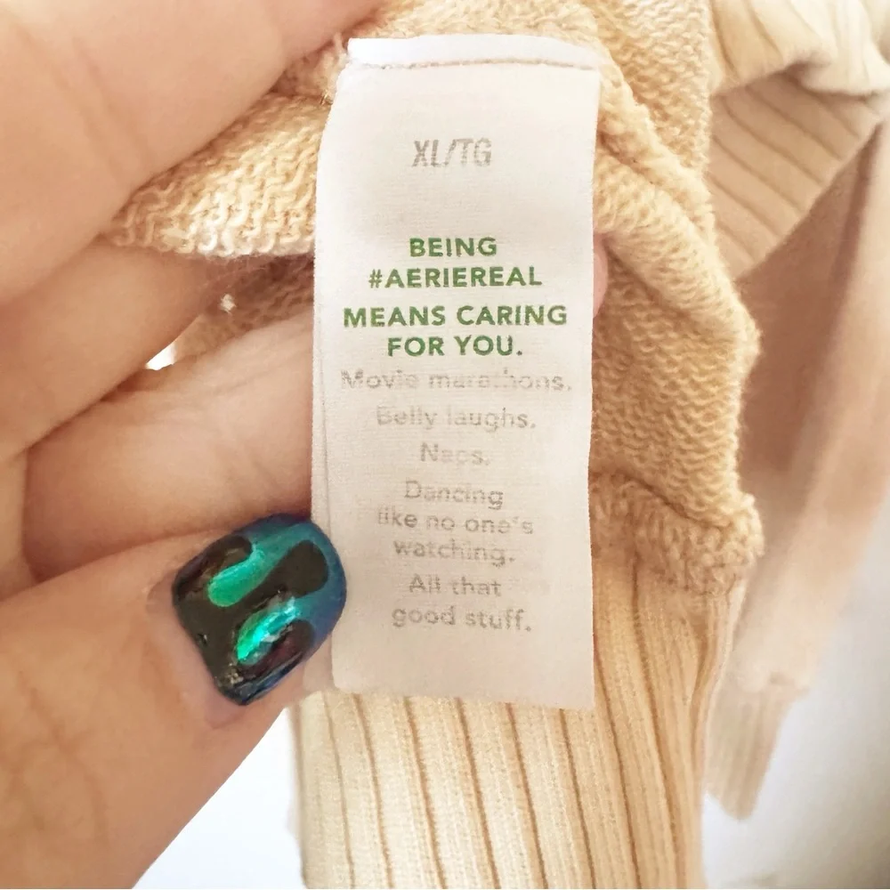 Aerie Down to Earth Cozy Yellow Hoodie - Picture 8 of 13